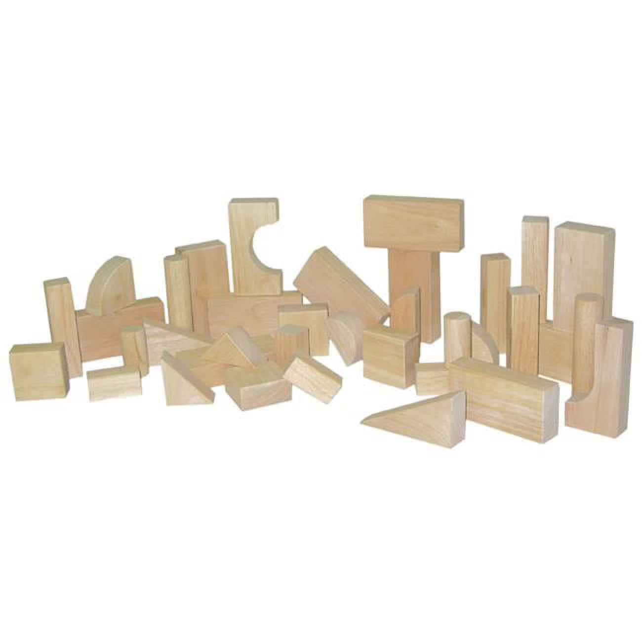 13 Shapes 36 Pieces Hard Maple Blocks Toddler Set B37619