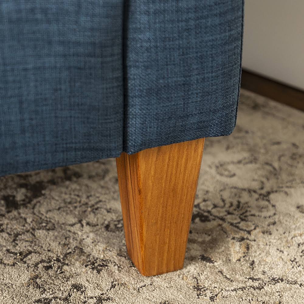 Navy Blue Linen Accent Chair D11007