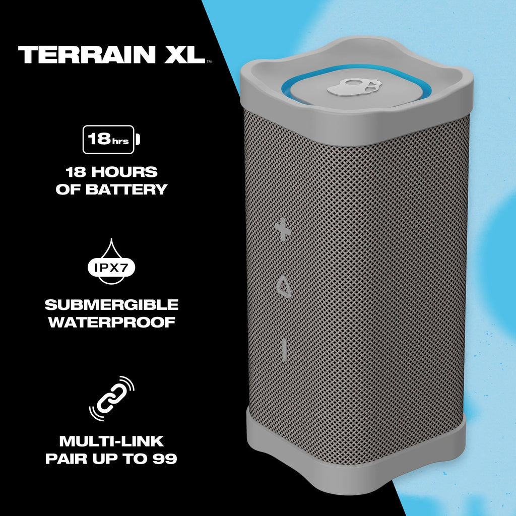 Compact Tough Wireless Speaker, Light Grey C7717