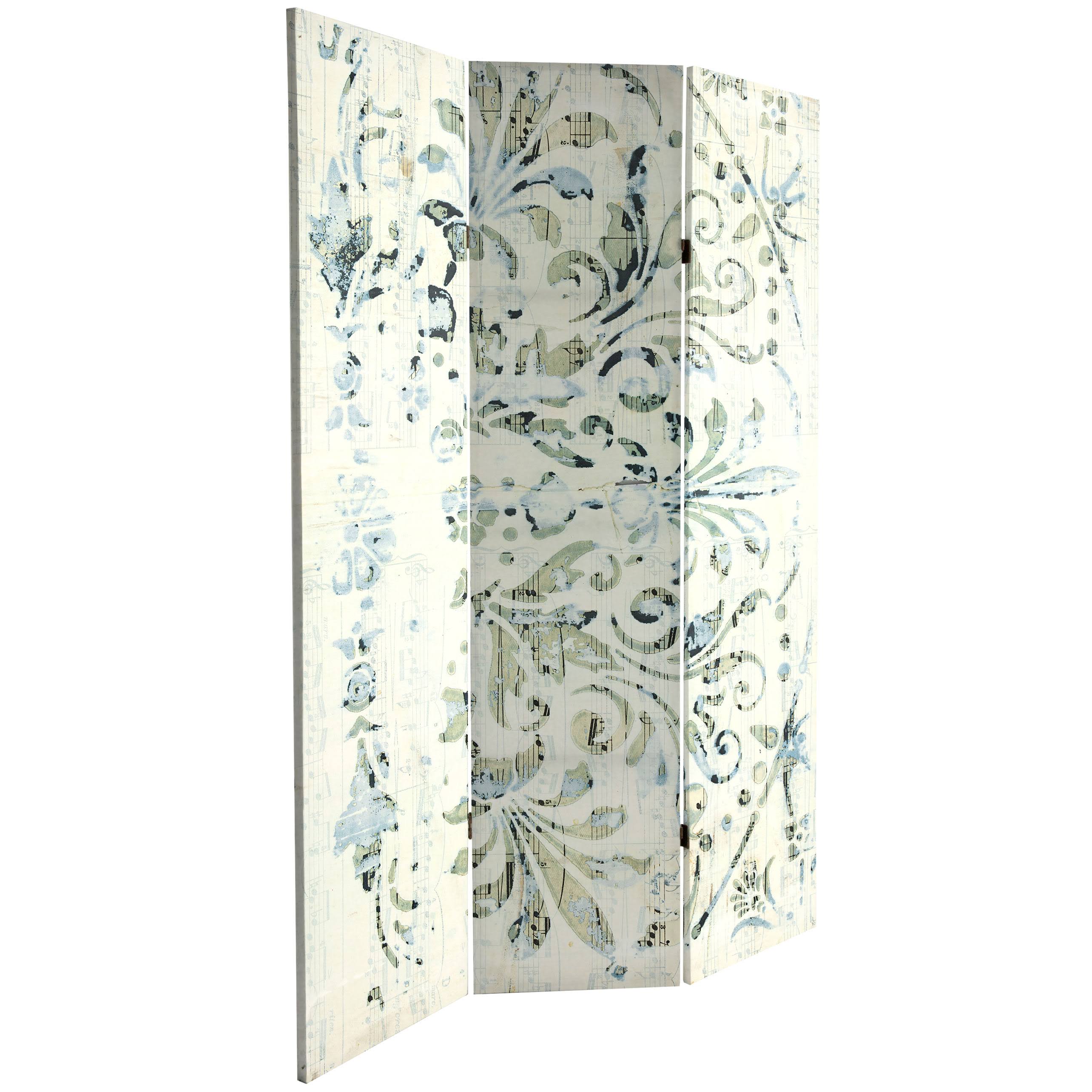 6 ft. Tall Canvas Room Divider, 3 Panel N525733