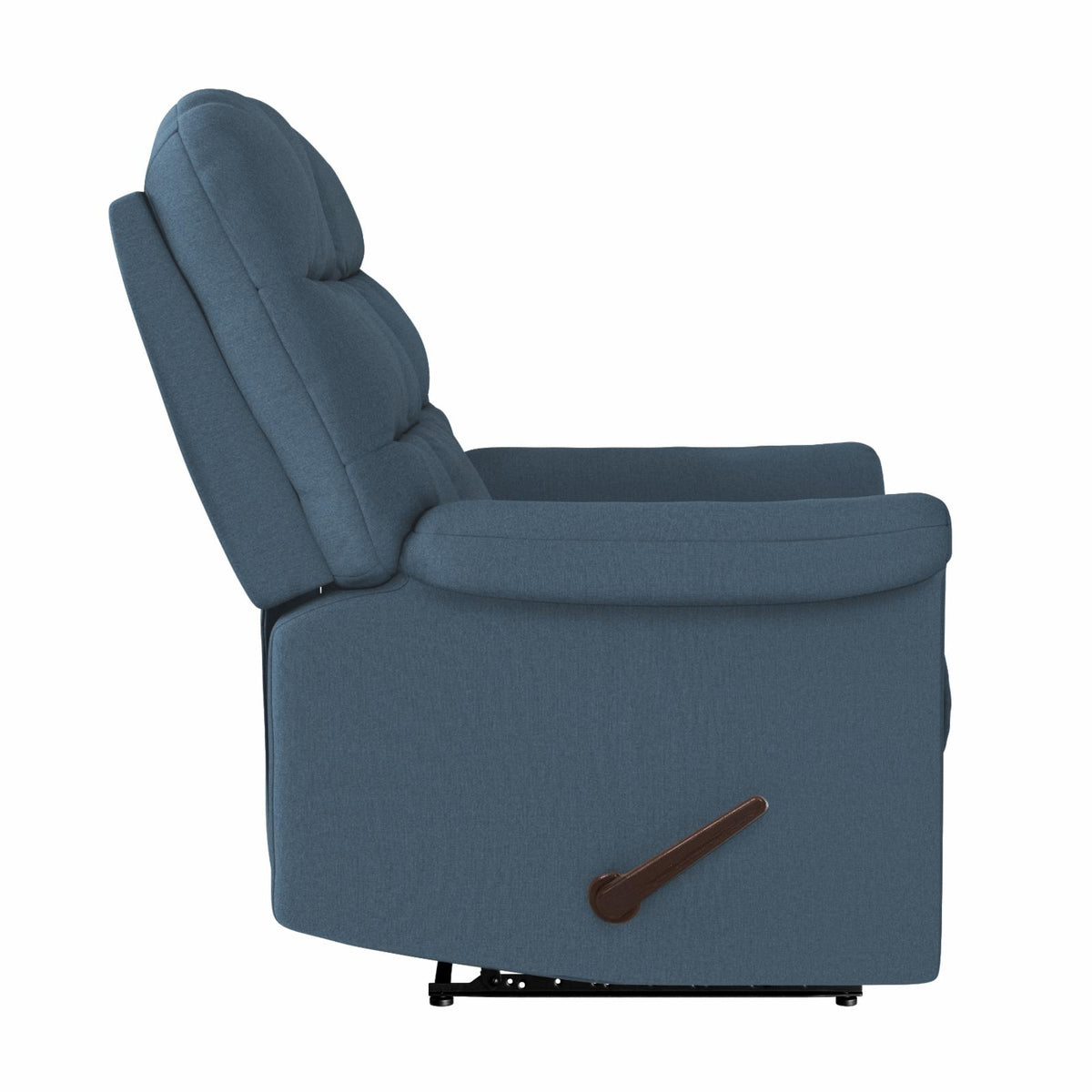 Extra Large Velour Tufted Back Wall Hugger Recliner Chair O716
