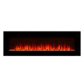 Black Wall-Mount Electric Fireplace Y2237