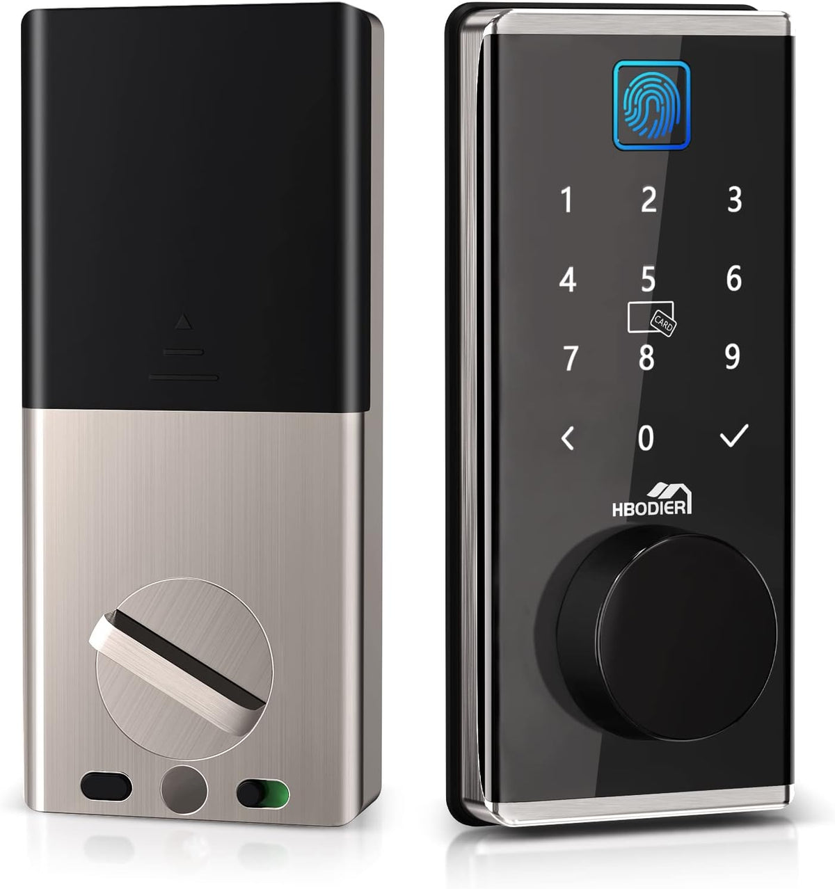 Smart Lock Keyless Entry Deadbolt with Fingerprint, Touchscreen Keypad, Keys, IC Card, APP R664