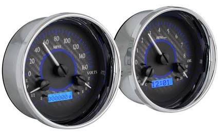 Dual Round Universal VHX System Carbon Fiber Face Blue Display G234190