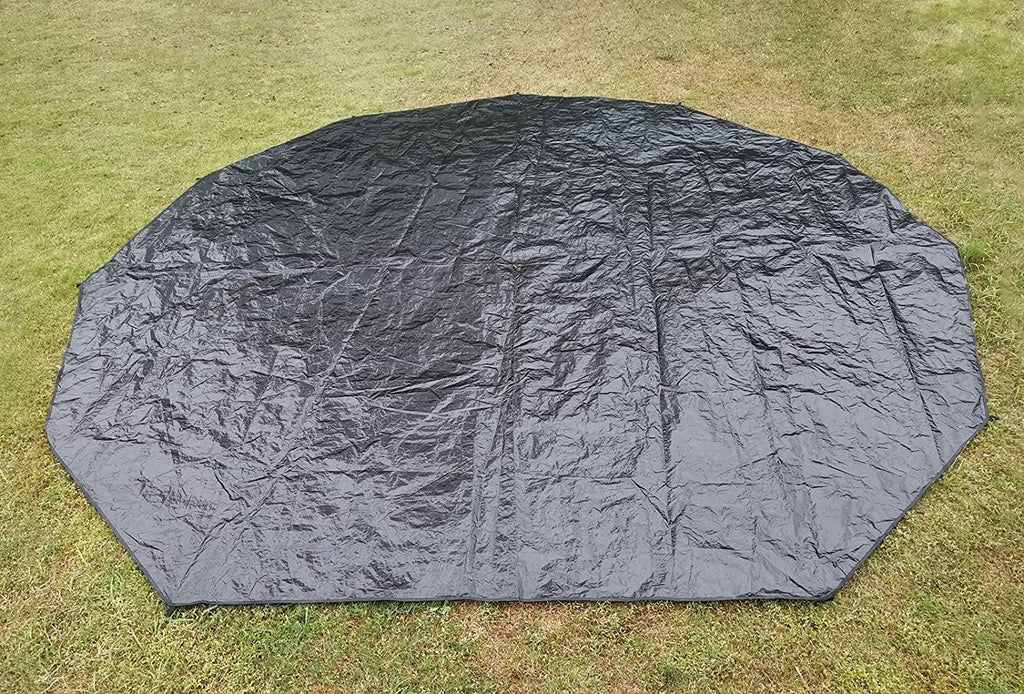 Black Waterproof Groundsheet Tarp for Camping O64698