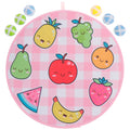 Dart Board Set with Fruit Pattern Balls Throwing Game Toy J929330
