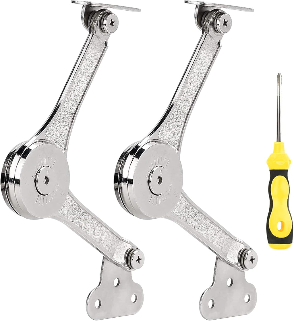 2 Pcs Soft Close Lid Support Hinges with Screwdriver O628
