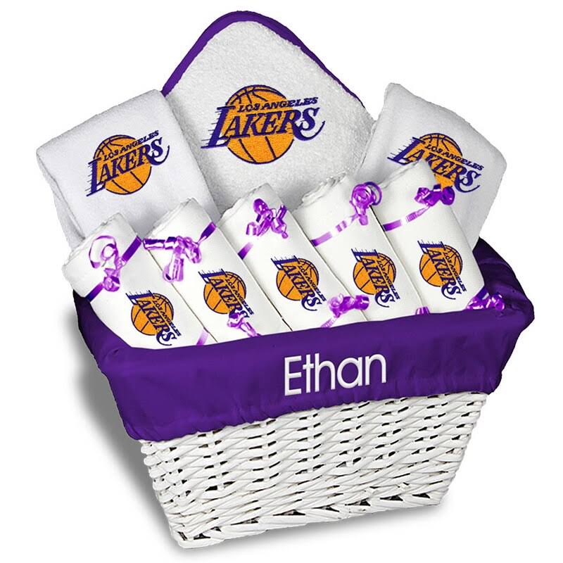 White Newborn & Infant Gift Basket I775321