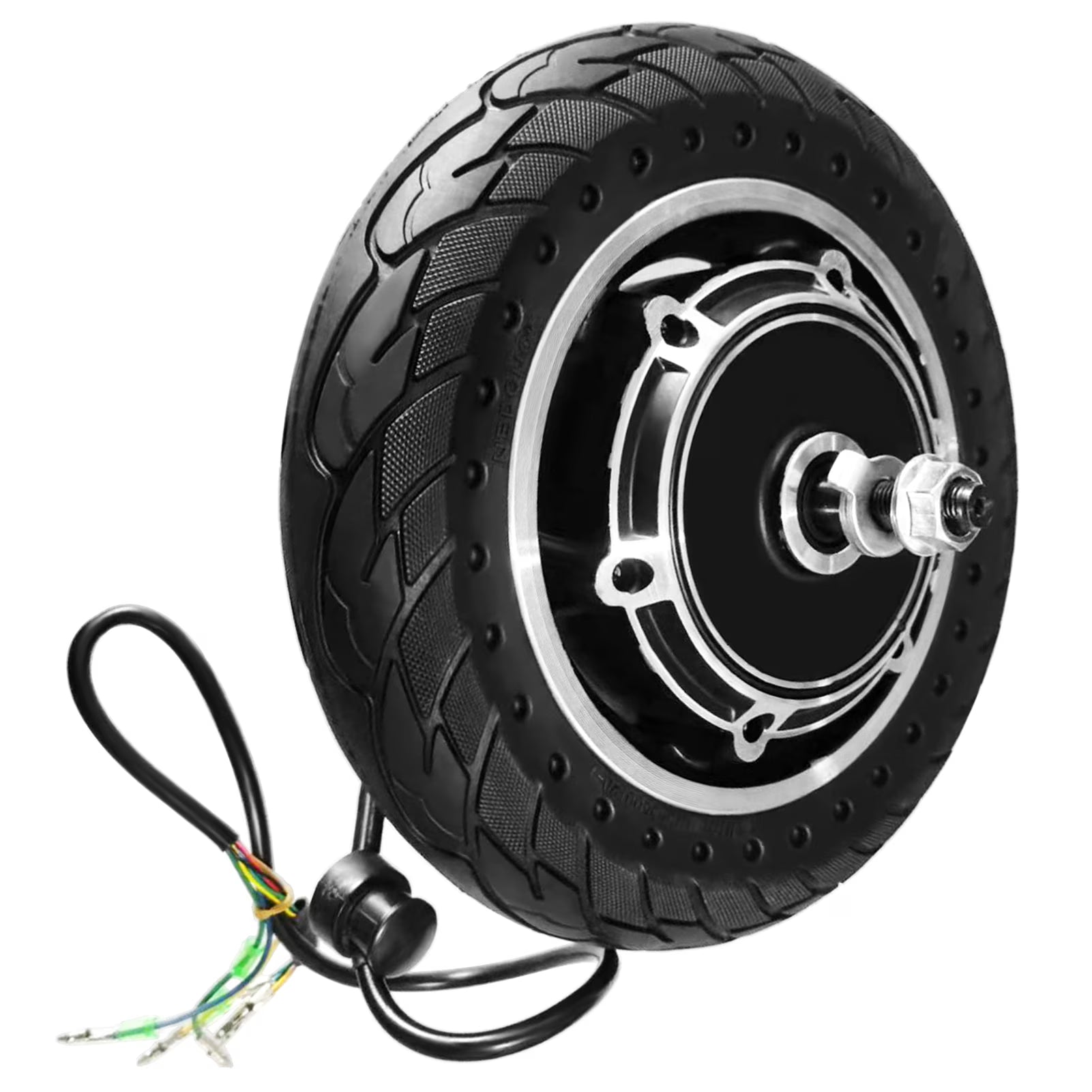 10'' Electric Scooter Front Tire with Hub Motor 48V 500W Brushless Wheel Replacement B9701