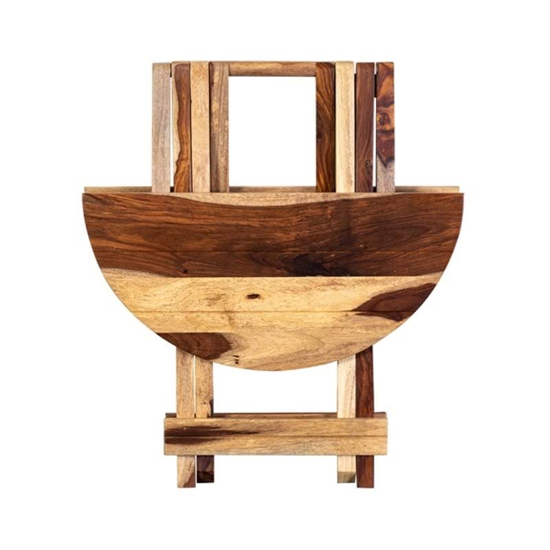 Solid Wood Round Accent Table T233767