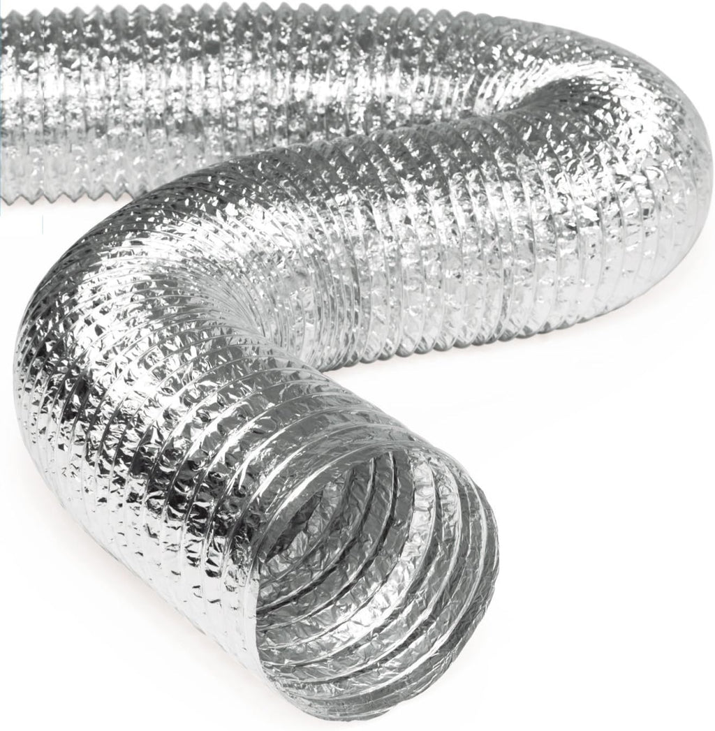 12" Flexible Aluminum Insulated Air Duct Hose, 25' Long O14121