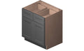 Grey 2 Doors 2 Drawers 1 Shelf 1 Rollout Shelf Base Cabinet Z50685
