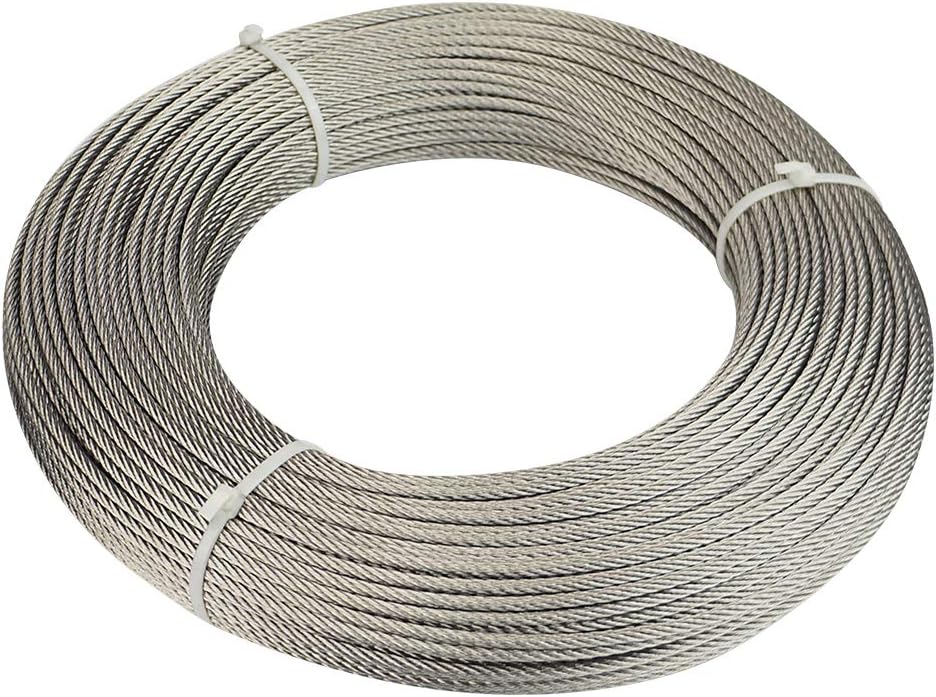165Feet 5/32 Stainless Steel Wire Rope F2648