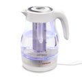 2 in 1 White Infusion Kettle with Removable Stainless Steel Tea Infuser X1818