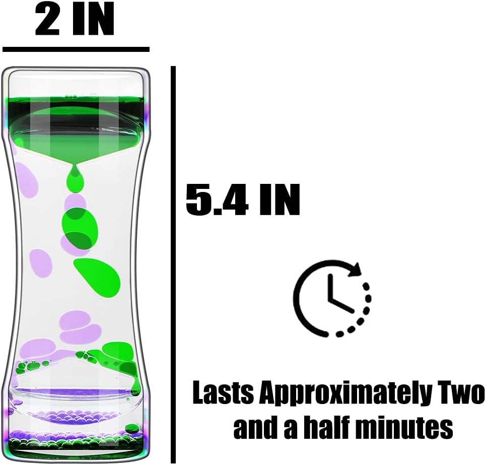 Liquid Motion Bubbler Timer Pack of 8 Sensory Fidget Toys C88296