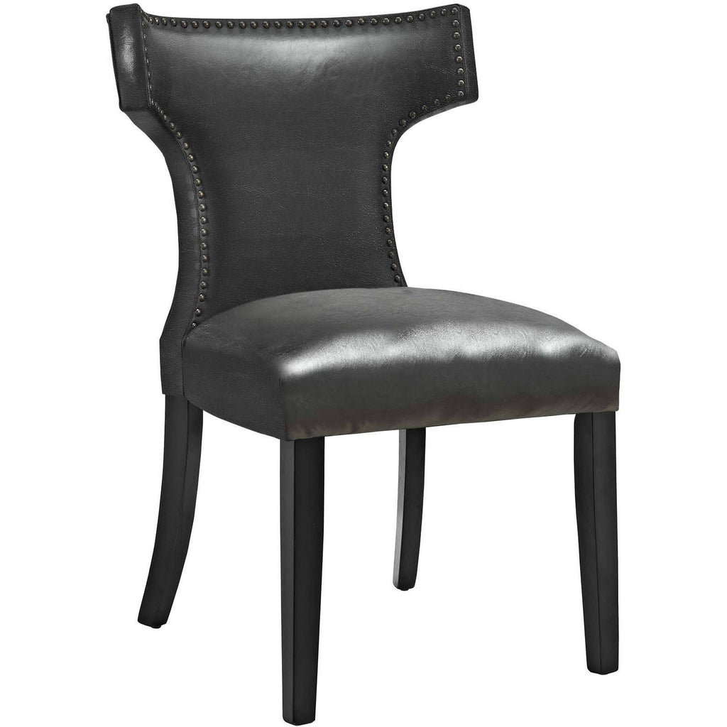 Black Vinyl Dining Chair G73775
