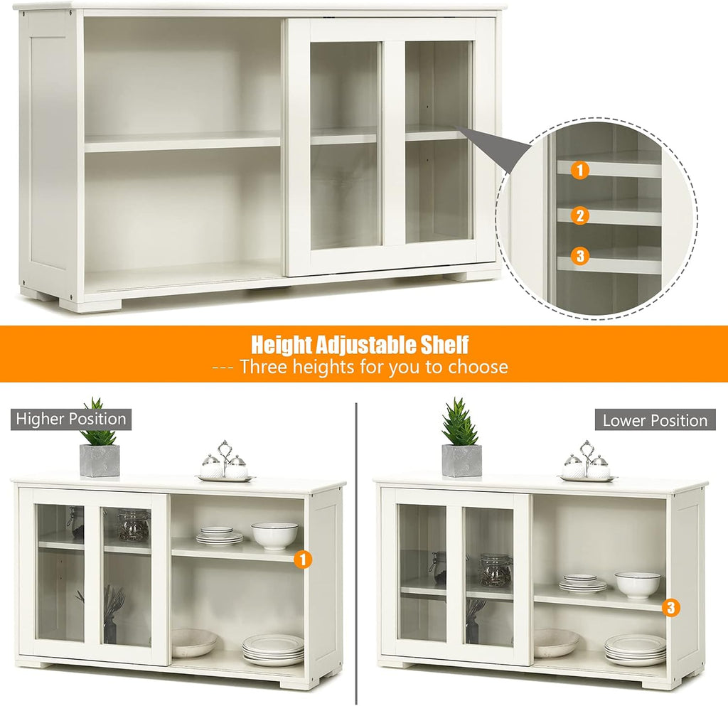 Kitchen Storage Sideboard Cabinet with Glass Storage G332847