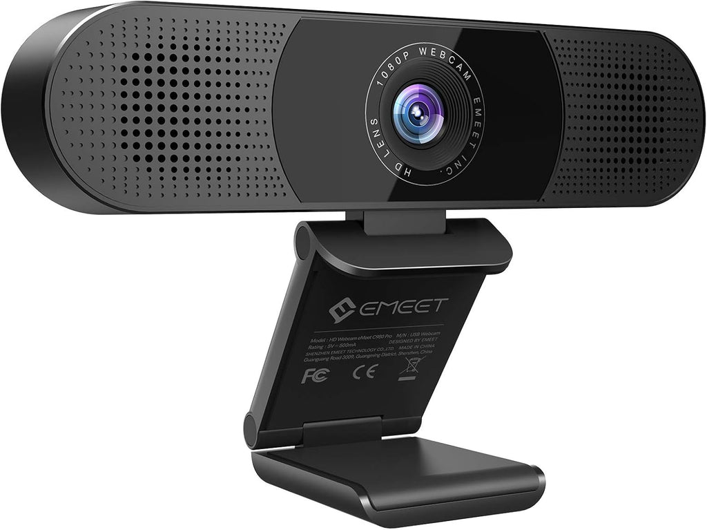 3 in 1 Webcam with Microphone, 2 Speakers, 4 Built-in Omnidirectional Microphone Arrays, 1080P N869495