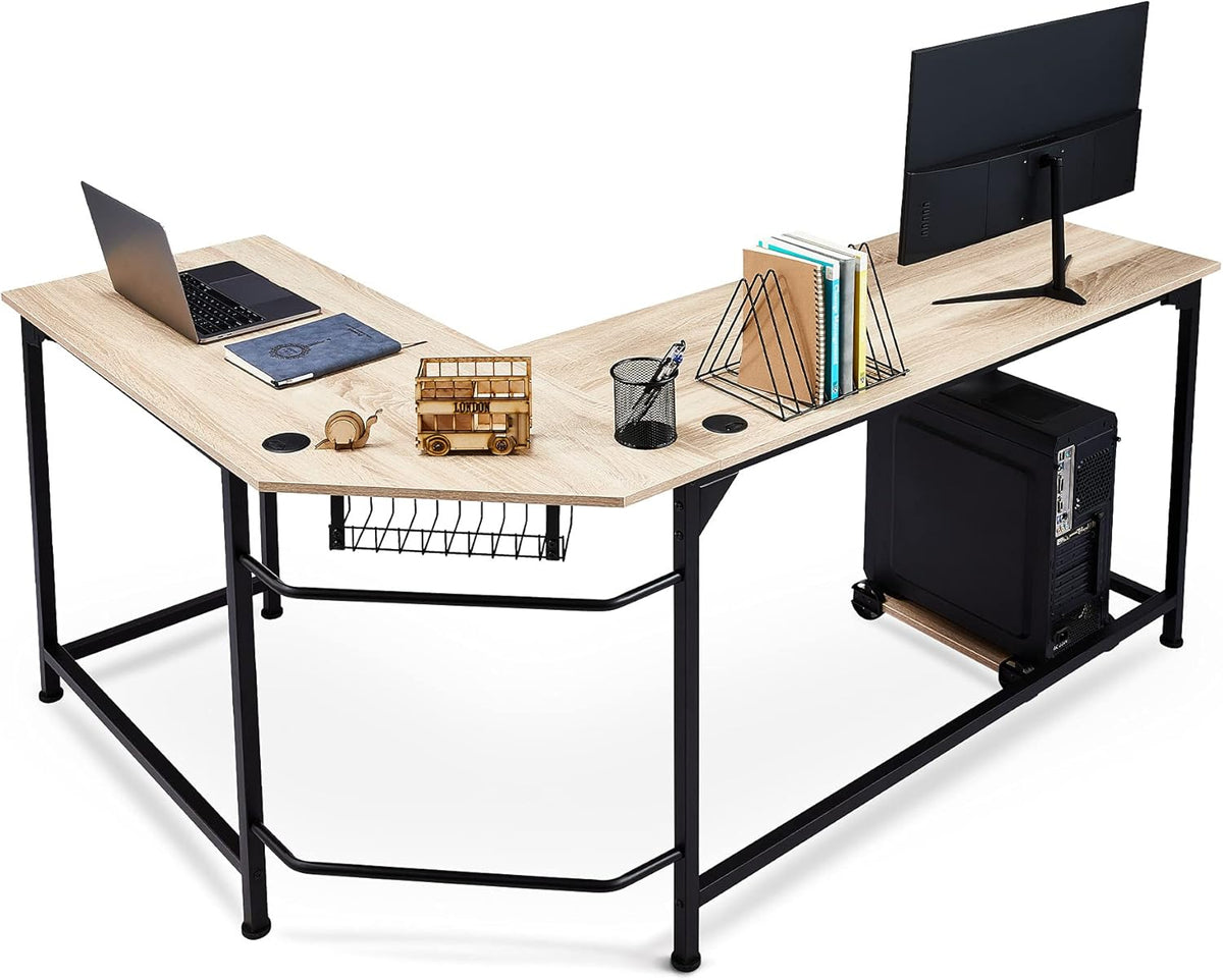 L Shaped Computer Desk with Tower Stand D8637