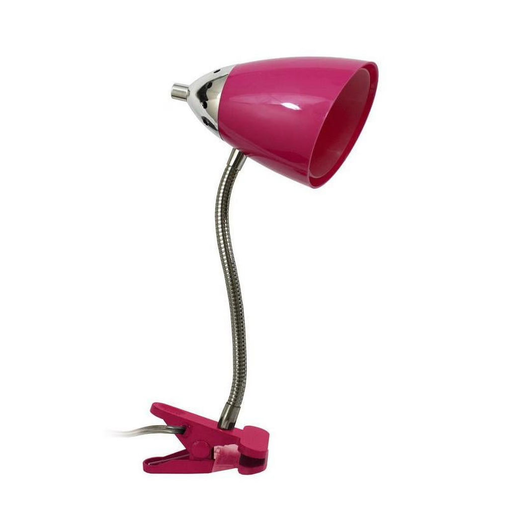 Pink Flexible Gooseneck Clip Desk Lamp V619754