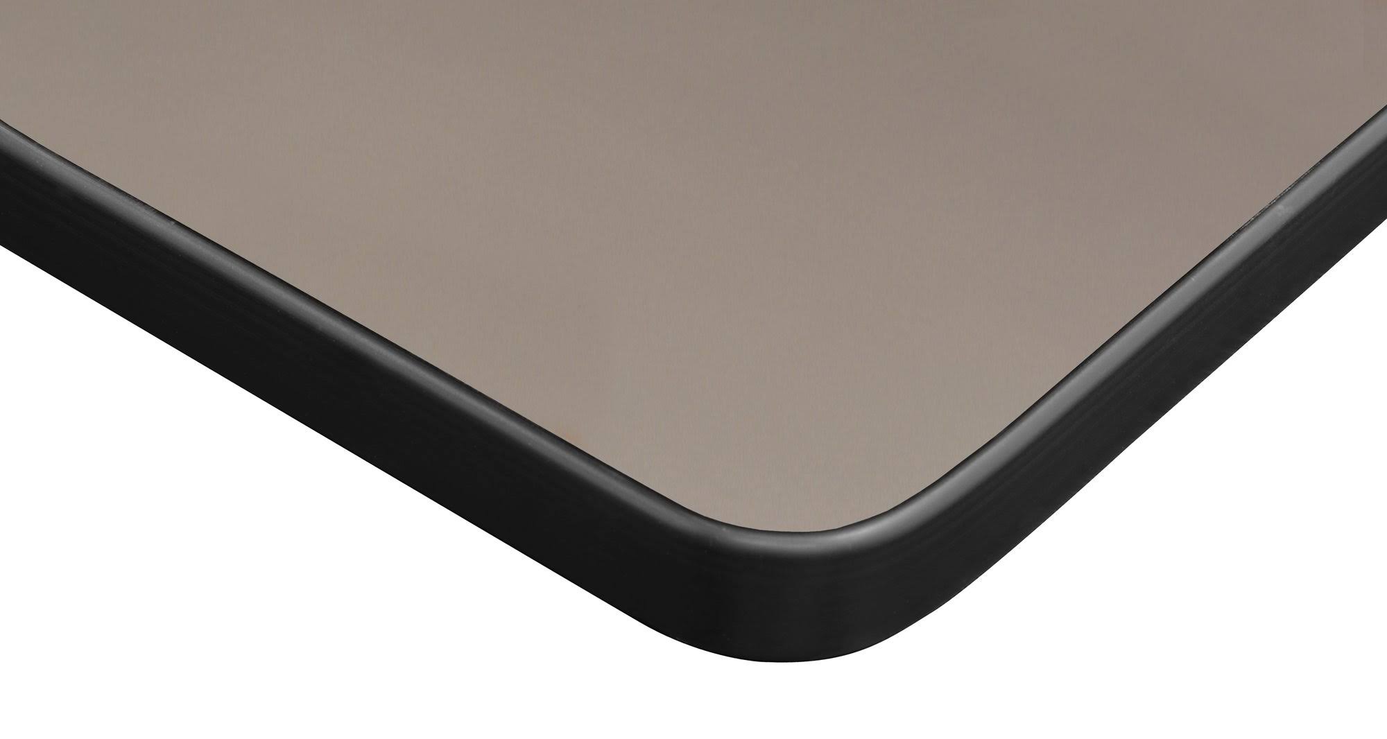 Mahogany Grey Square X-Base Table H9450