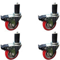 3 Inch Caster Wheel Set Total Locking Casters Y106801