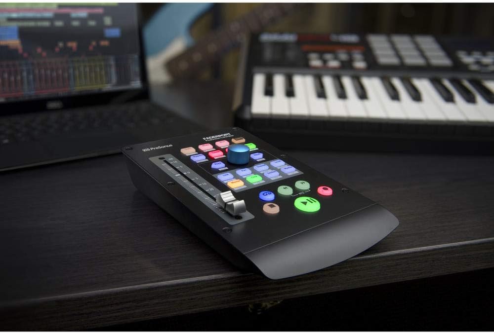 Single-Fader USB Control Surface with Footswitch, Fastener Straps & USB Extension Cable Bundle N282