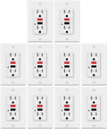 10 Pack White Tamper Resistant GFCI Outlets with Wallplate J477076