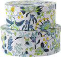 Paisley Charm Set 2 Paperboard Storage Boxes with Lids M4879