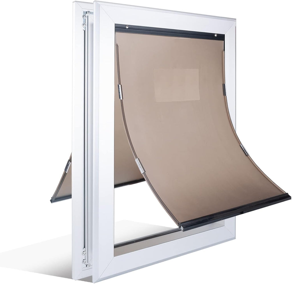 Extra Large Dog Door with Aluminum Frame and Magnetic Double Flaps C478520