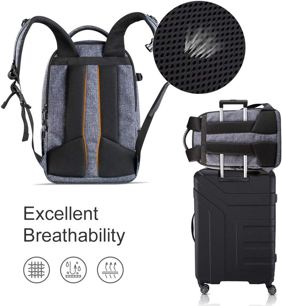 Camera Backpack for DSLR Cameras, 14-15 inch Laptop, Tripod, Lenses U7811