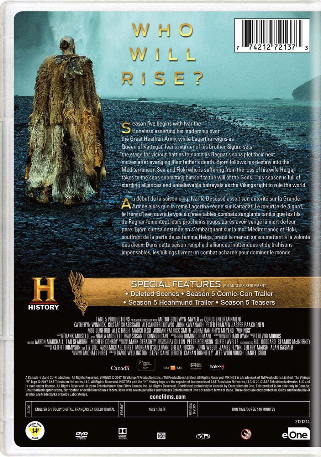 Vikings: The Fifth Season - Part One [DVD Box Set] H640