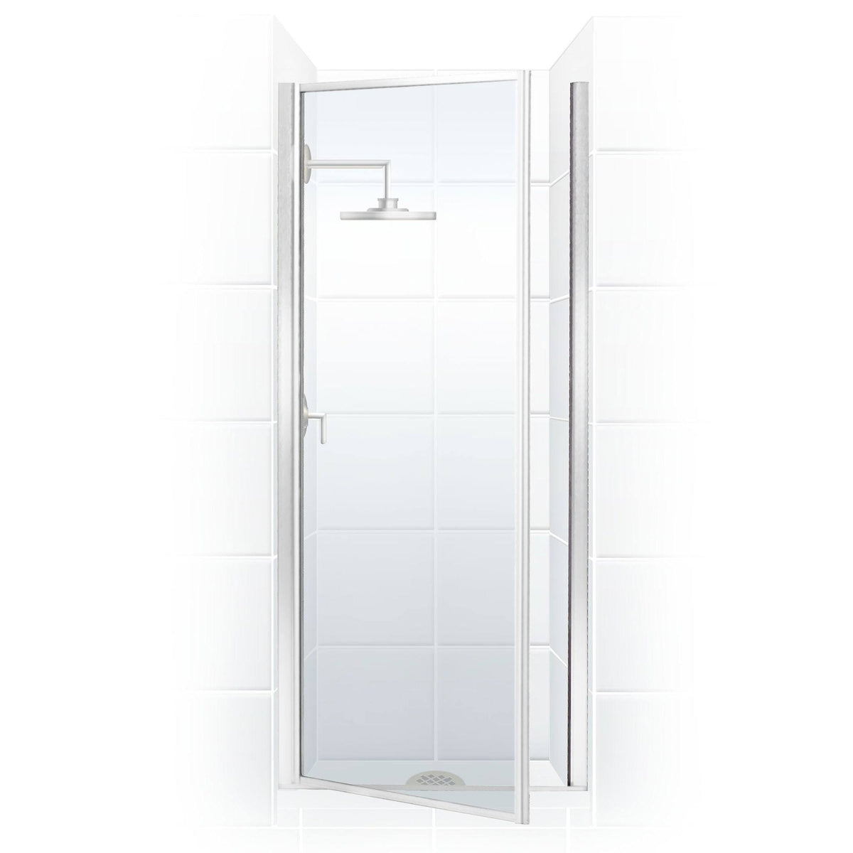 30x22 x 68x22 Framed Hinge Shower Door Chrome Z20481