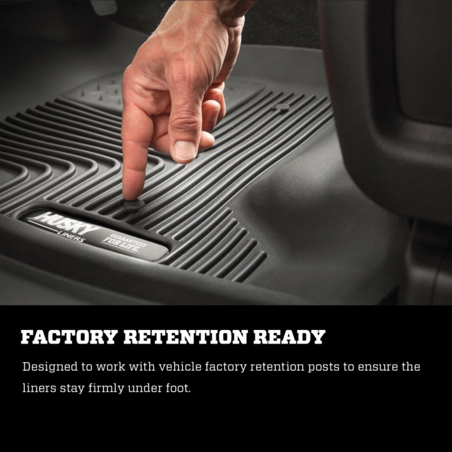 Black 2nd Seat Floor Liner Q70200