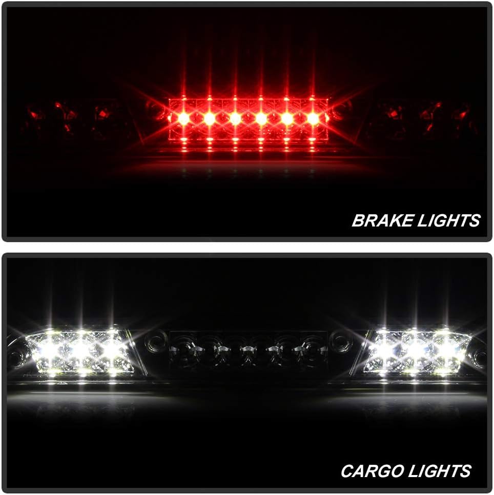 Chrome LED 3rd Brake Stop High Mount Center Roof Cargo Light Pack of 2 I3808