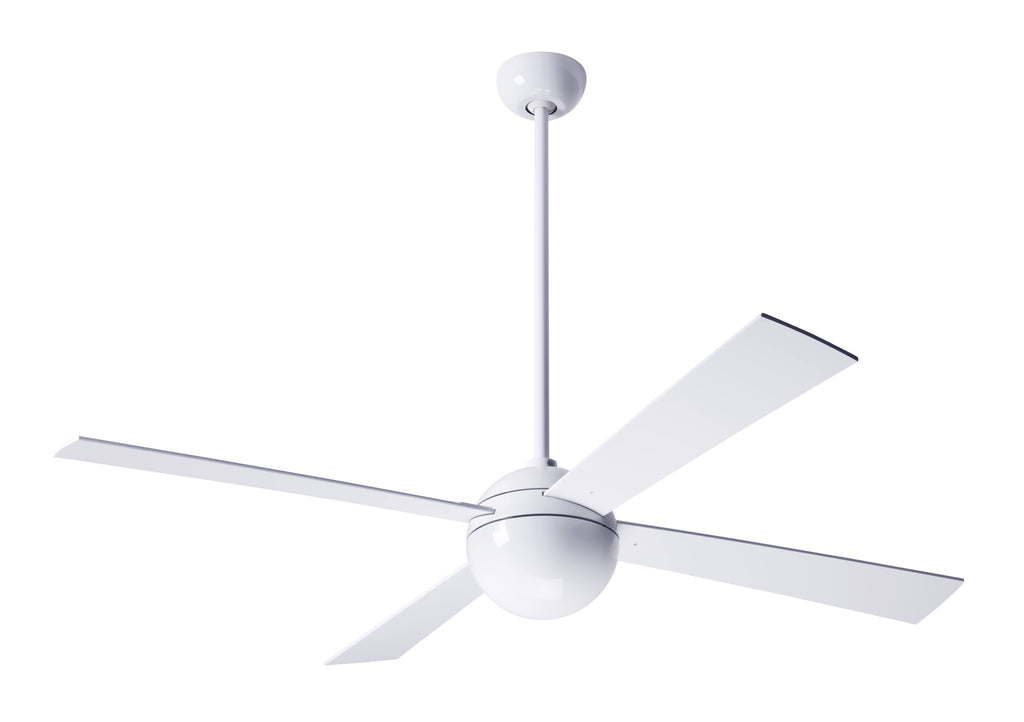 Gloss White Ball Ceiling Fan F6033