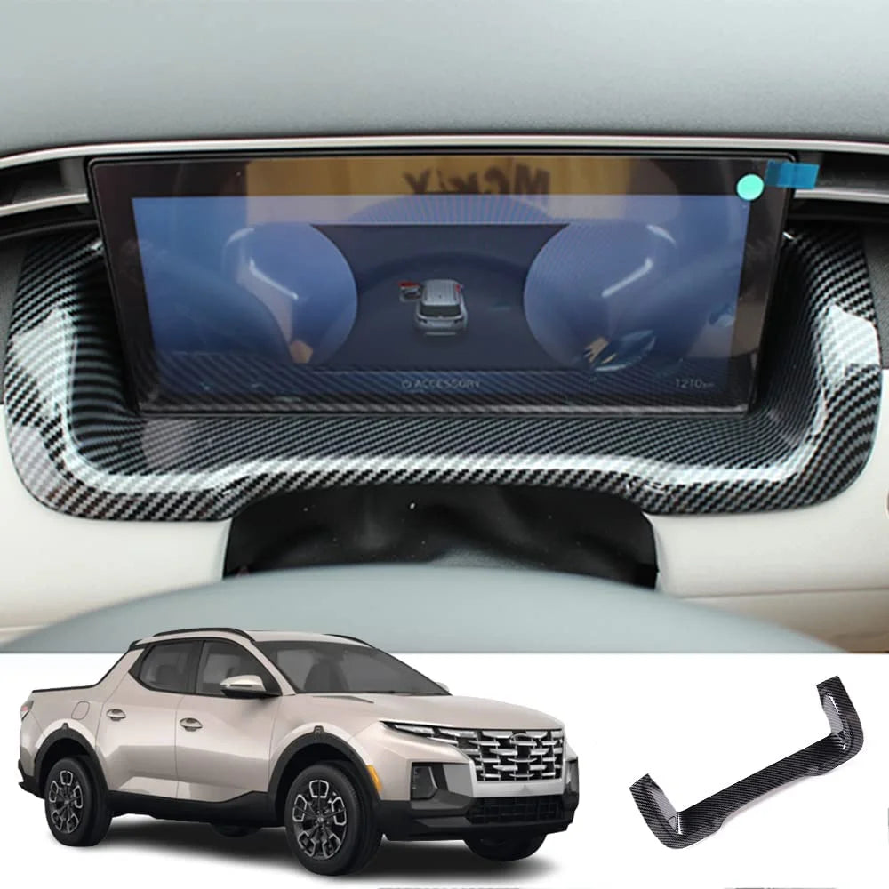 ABS Center Console Dashboard Cover Sticker Carbon Fiber Style W792835