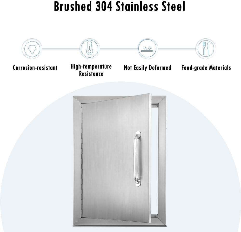 Stainless Steel Outdoor Kitchen Door 17 W X 24 H G573